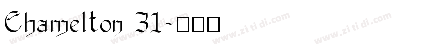 Chamelton 31字体转换